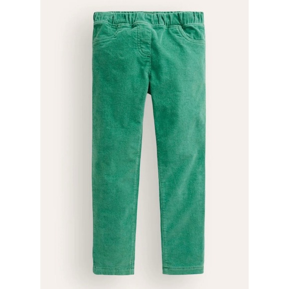 Mini Boden Other - Mini Boden Kids Green Corduroy Pull On Pants Trousers Slim Leg New